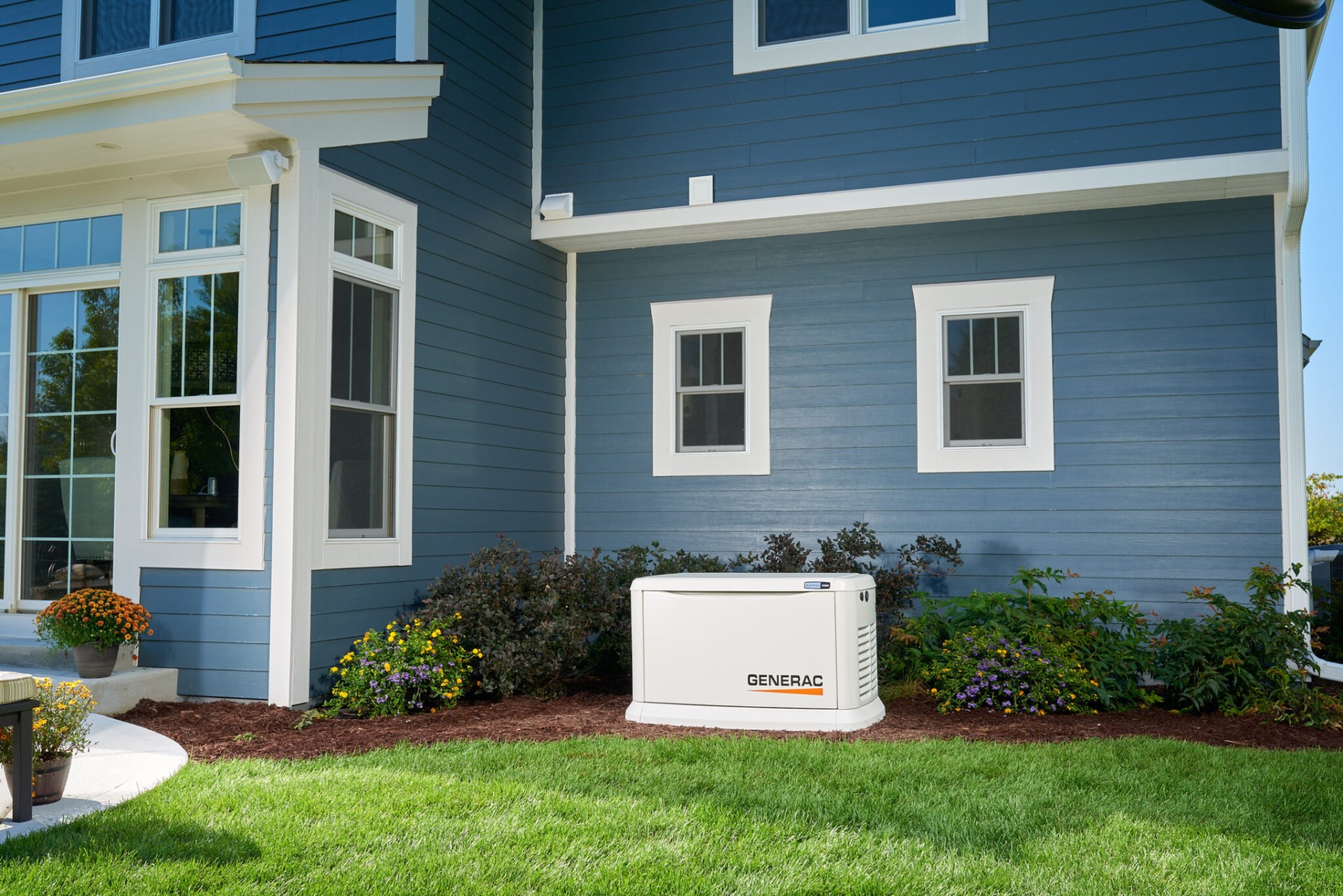 Whole-home standby generator installed at a Baldwin County home
